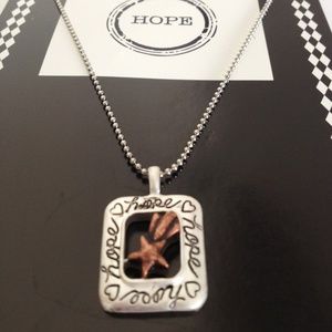 "HOPE" Inspirational CHARM Pendant NECKLACE